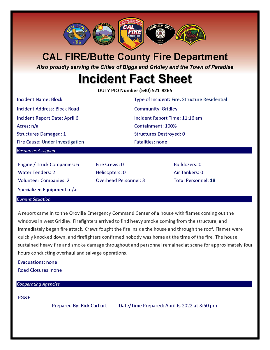 CALFIRE_ButteCo tweet picture