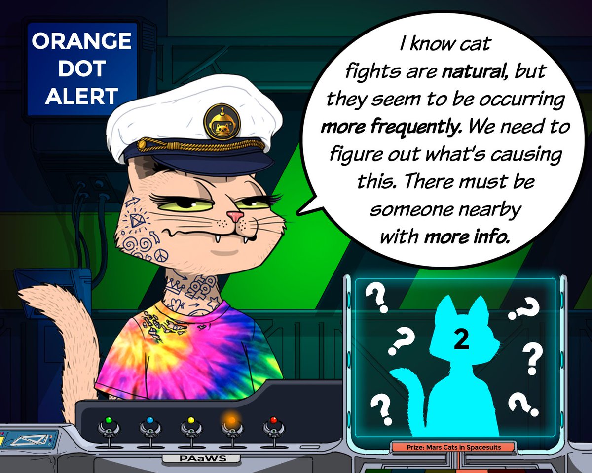 MCVDotAlerts's tweet photo. ⚠️ Orange DOT Alert ⚠️

Clue dropping in a separate tweet in 10 mins!

To confirm your eligibility for the prize: 
✔️ Follow @MCVDotAlerts &amp; @MarsCatsVoyage 
✔️ Like and RT 👇
✔️ Wait and stay alert!

#MCVDOTAlerts #MCV #MarsCatsVoyage https://t.co/a2XQCKfJ9P