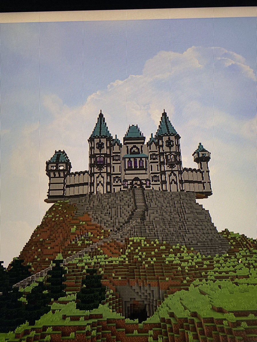 The castle front gate!! Check out the YT channel for a shaders fly through