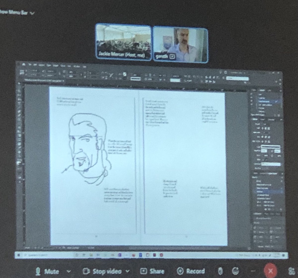 Thank you for sharing your fascinating creative process with our students today ⁦⁦<a href="/garethhinds/">Gareth Hinds</a>⁩ Amazing presentation!  ⁦<a href="/YSUEngFestival/">YSU English Festival</a>⁩  #YSUEF2022