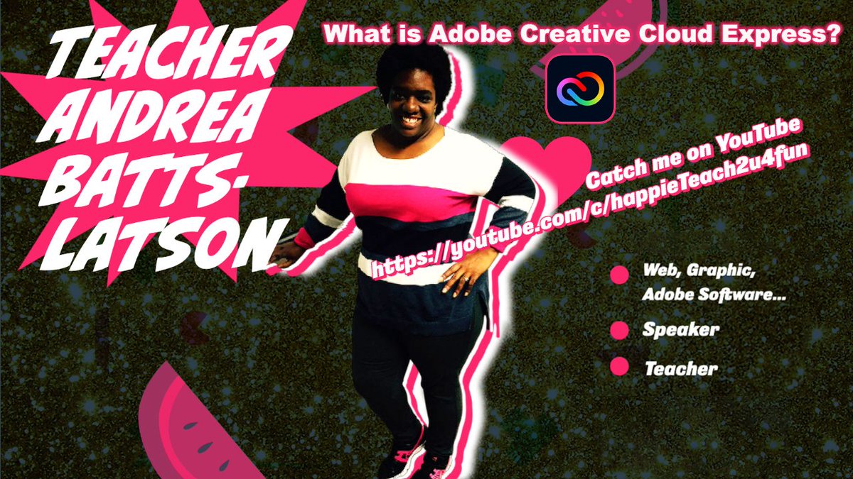 DrewKav's tweet photo. 💥 Here is the recording of What is #Adobe Creative Cloud Express? with Andrea Batts-Latson!  https://t.co/bkXZw5ii2E 
#CreativeCloudExpressAmbassadors #CCExpress https://t.co/1phDxwPqef