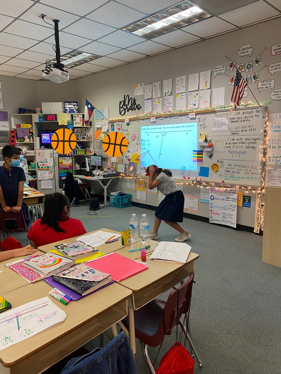 lobravo1's tweet photo. Turn any review into a friendly competition and you’ll have your students engaged AND using their strategies.✨🏀 In order to earn a chance to score ⛹🏽‍♀️each team had to explain what they know, how they solved and then ✔️their work. #Ready4STAAR ! @ExplorersCol #mathBLITZ https://t.co/C4bSqlkegb