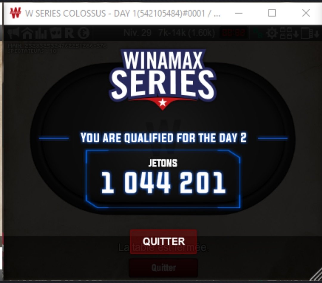 On_The_Road44's tweet photo. Passage au D2 du Colossus avec stack correct 🔥 #Winaseries https://t.co/62fYwir8CU