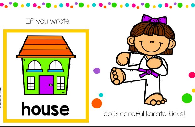 mrsbowesteaches's tweet photo. Today we learned about the "ow" and "ou" vowel teams. We played Guess and Groove. Students had to guess 1 word to write using the correct ow/ou. If they guessed the word correctly they completed the action. #vowels #structuredliteracy #handsonlearning #getupgetmoving #wecanspell https://t.co/yif7sfnxUz