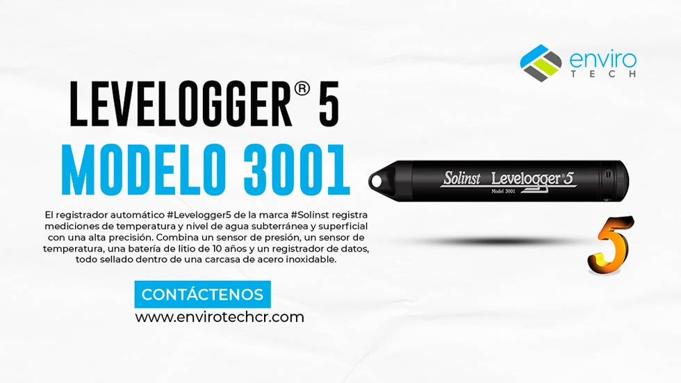 EnvirotechCR's tweet photo. #EnvirotechCR es parte de #GreenerGroup y es distribuidor exclusivo de equipos de #MonitoreoAmbiental.
El registrador #Levelogger5 de la marca #Solinst registra mediciones de temperatura y nivel de agua subterránea y superficial con una alta precisión.
https://t.co/tpEqA5IZdU https://t.co/8UcXnBg2Kr