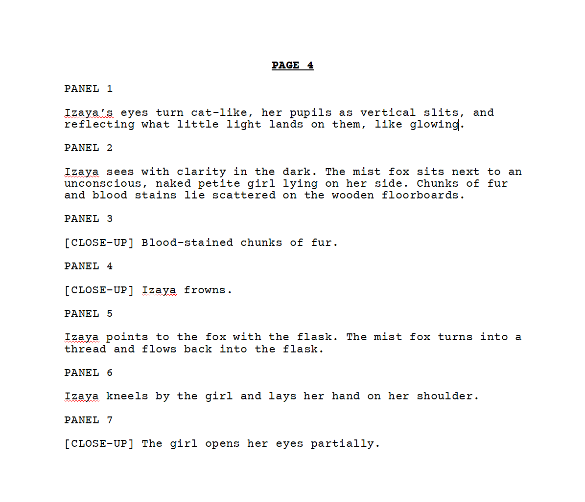 Nef_Arius's tweet photo. I'm minimalistic in my writing when it comes to important scenes. Many of the key and/or most emotional scenes in Astral Effigy get little to no dialogue. This here is how the protagonists meet.

#WritingCommunity #scriptwriting #indiecomics 
#webcomics #Scriptsamples https://t.co/3AD5y0vPrs