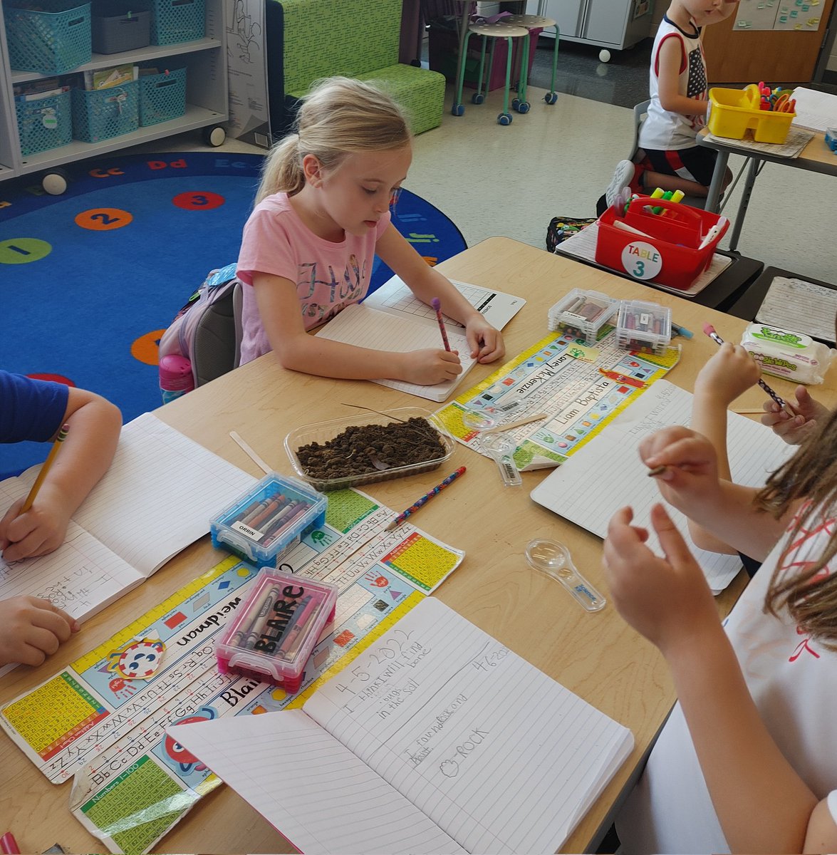 AP_AshleyPriest's tweet photo. Who does't love digging into dirt?!? These 1st grade classes certainly do! Hands-on learning makes it easier for these students to remember the different types of soil and their properties #McDeedsRises #Science https://t.co/yS8c1gEicm