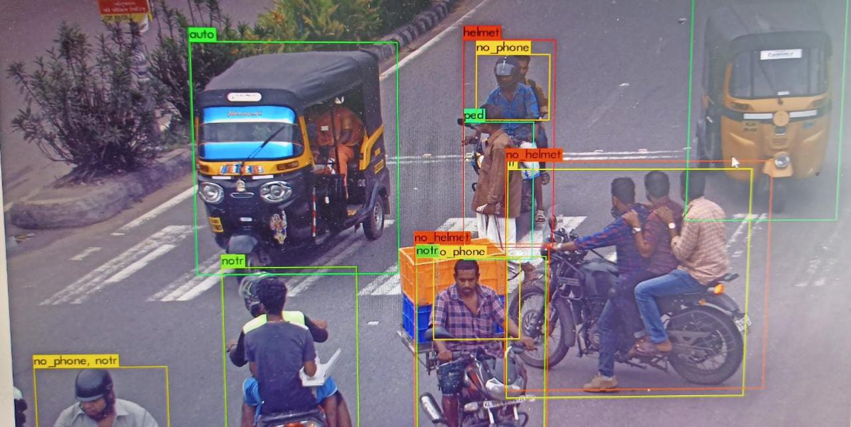 MelvinSajith's tweet photo. Now we have, AI camera system in Kerala for traffic rules,
it uses computer vision and takes photos of any traffic rule regulation with vehicle number plate, it includes helmets, seat belts and mobile phones.
#ai #computervision #robotics #Kerala https://t.co/NBVMapDGOm