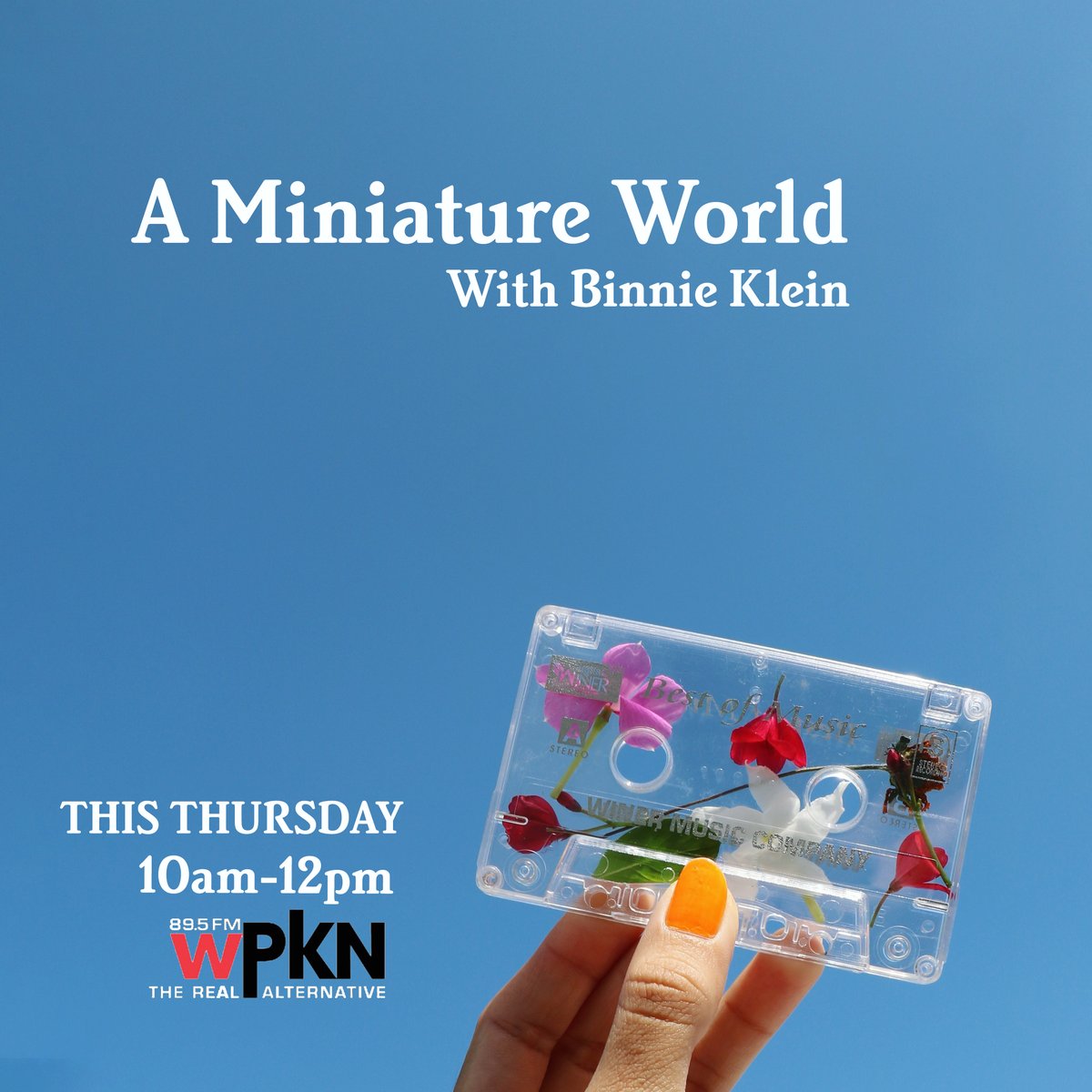 In These Trees (@inthesetrees) on Twitter photo Songwriter Binnie Klein for "In These Trees" has a radio show! Tomorrow, Thursday, April 7, 10 am - 12 noon on <a href="/wpkn/">WPKN 89.5 FM</a> ..Playing Bowie, the Avalanchers, Stones, Strawbs, Matt Berninger, Jonsi, John Maus, Iron and Wine, etc... Songwriter Binnie Klein for "In These Trees" has a radio show! Tomorrow, Thursday, April 7, 10 am - 12 noon on <a href="/wpkn/">WPKN 89.5 FM</a> ..Playing Bowie, the Avalanchers, Stones, Strawbs, Matt Berninger, Jonsi, John Maus, Iron and Wine, etc...