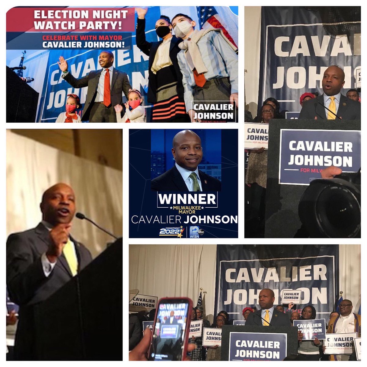 christinemosore's tweet photo. Last night history was made! Congratulations to our very own Milwaukee Mayor Cavalier Johnson!👏🏽🇺🇸 #Milwaukee #TarimeTanzaniaSisterCity https://t.co/yrZLGdxyOD