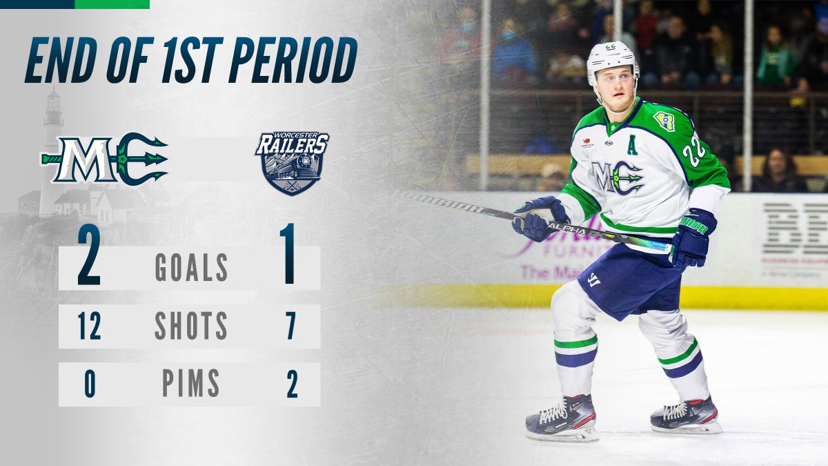 MarinersOfMaine's tweet photo. A pair of points from @CamAskew19 helps us to a 2-1 lead after 20 minutes!
#SomethingsBruin #VIPRivalryCup https://t.co/PxHWMx7krr