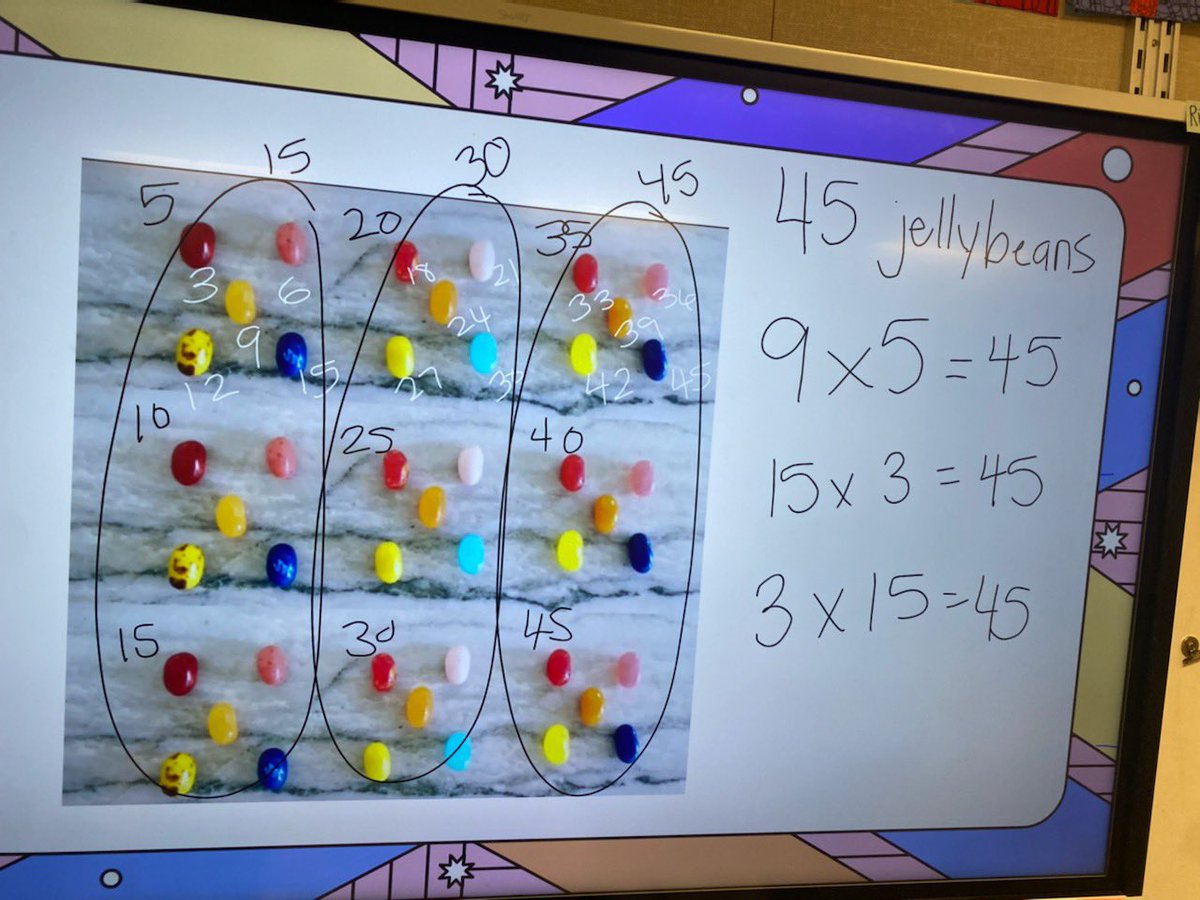hellokritty's tweet photo. My #plnsister @mrsoppel texted me these pictures ❤️💜🧡💛💚💙💕💓 #secondgrade #cgimath #ntimages  I love seeing the noticings! Thanks for sharing 💕 #relationalthinking 💕 https://t.co/Q5zkaZNlEv