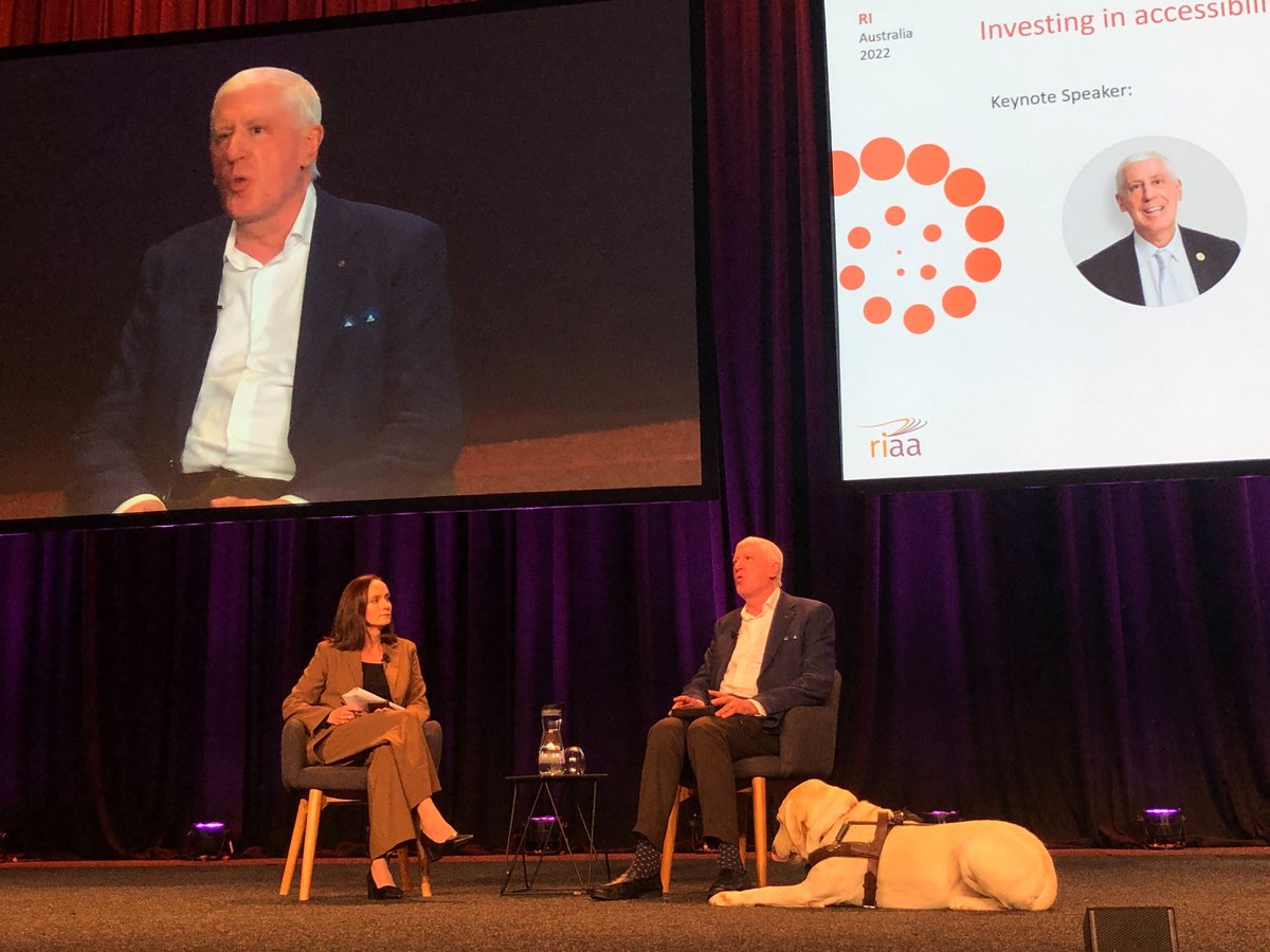 “You start on Monday - it’s the most powerful thing a person with disability in Aus can hear.” <a href="/Graemeinnes/">Graeme Innes</a> AM engages investors at #RIAustralia22 to think about the role they can play employing more people with disabilities, creating disability housing &amp; appropriate technologies