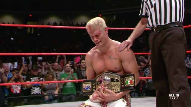 Jagnarok's tweet photo. One day, @CodyRhodes, this will be you with the WWE Title. Hopefully at a #WrestleMania. https://t.co/rfBL3kEfyt