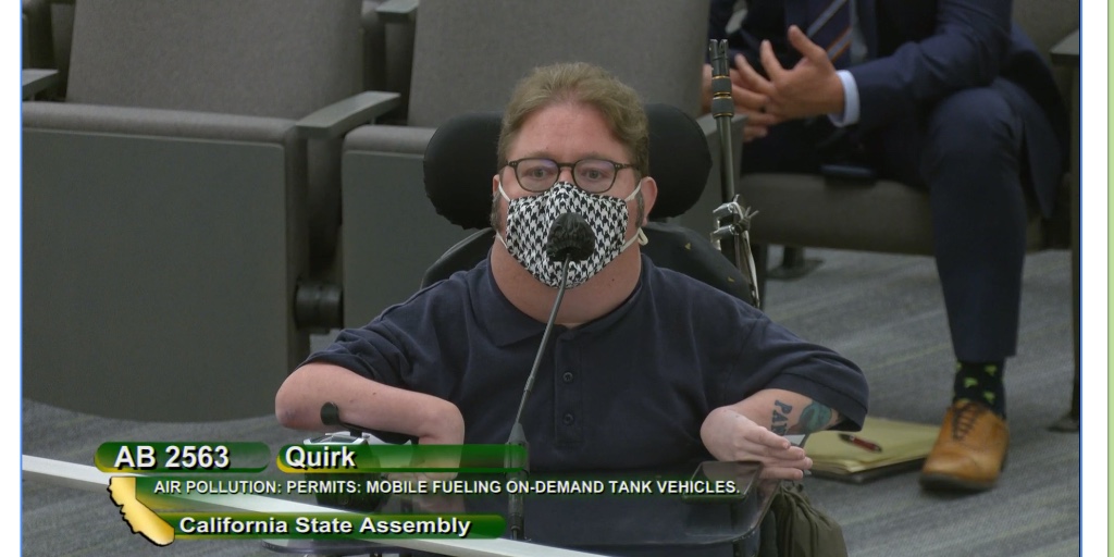 SmartFueling's tweet image. In a momentous hearing on Monday, legislation to make fueling more accessible for drivers with disabilities moved AB 2563 and CA one step forward. Thank you @laurafriedman43 and @AsmBillQuirk for your leadership.