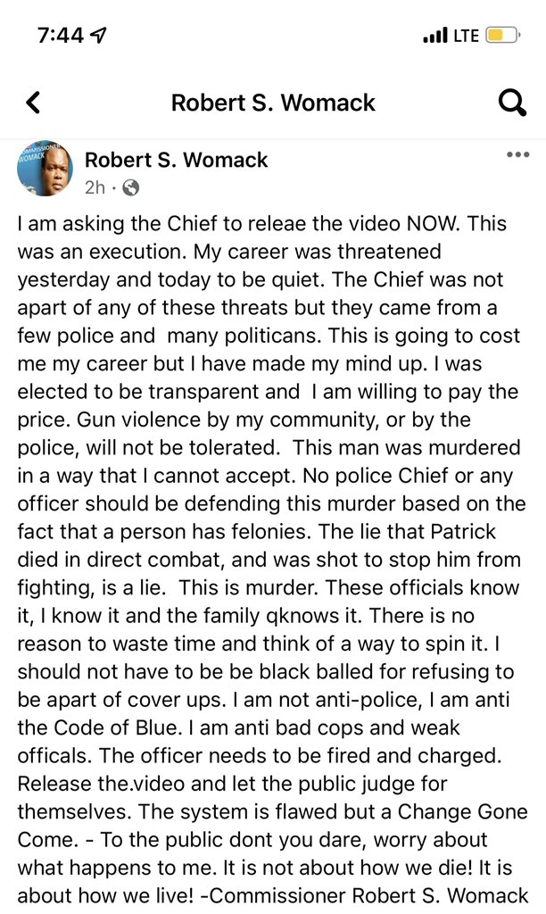 ❗️Kent Co commissioner says he's putting his career on the line by demanding GRPD to release video of deadly officer-involved shooting. His shocking post ⬇️ <a href="/WOODTV/">WOOD TV8</a>