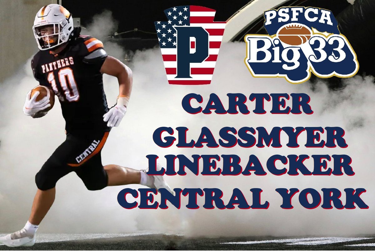 Well, it happened again. Jeremiah Hasley, LB, Pine Richland and Jack Jollie, LB, Penn Trafford have withdrawn from the game. 
Replacing them will be:
@ LB <a href="/CarterGlassmyer/">Carter Glassmyer</a> from <a href="/centralyorkFB/">Central York Football</a> &amp;
@ DB <a href="/Cook_x5/">Justin “Hollywood” Cook</a> from <a href="/HBGCougar_FBall/">Harrisburg Cougars Football</a> 
WELCOME TO THE BIG 33 BOYS!
