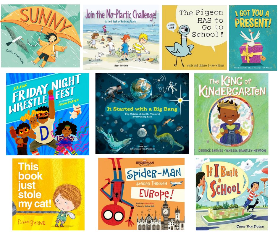 BookTaco's tweet photo. #Bookgiveaway Picture Book Palooza! Hosted on https://t.co/HdnhwbKXjO - check it out. One winner takes all! #kidsneedbooks #librarians #teachers @Author_DDB @The_Pigeon @Mekellie @SusanMcLennan @byRichardByrne https://t.co/IOETqnLLA4