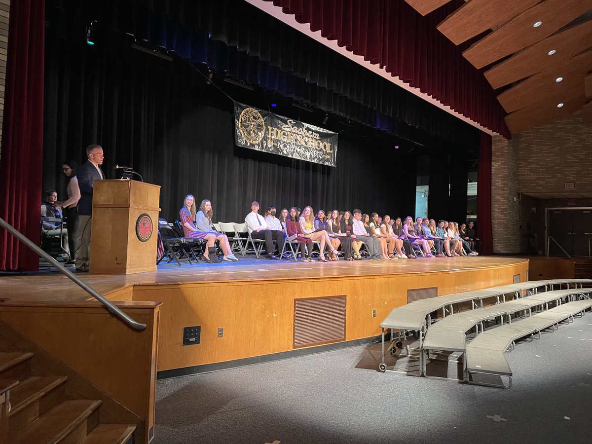 Congratulations to our newest members of the Math &amp; Science Honor Society!  ⁦<a href="/SachemHSNorth/">Principal Larson</a>⁩