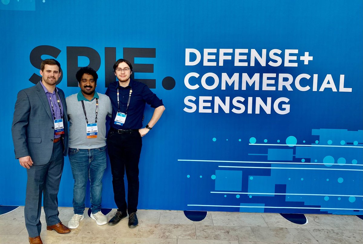 <a href="/jpbos/">Jeremy Bos</a> delivered the last of the <a href="/MTUAutonomy/">MTUAutonomy</a> talks today, speaking on our LiDAR benchmarking from over the weekend. Event was standing room only. 
With - <a href="/amkurup2/">Akhil Kurup</a> and Ian Mattson #SPIEDCS