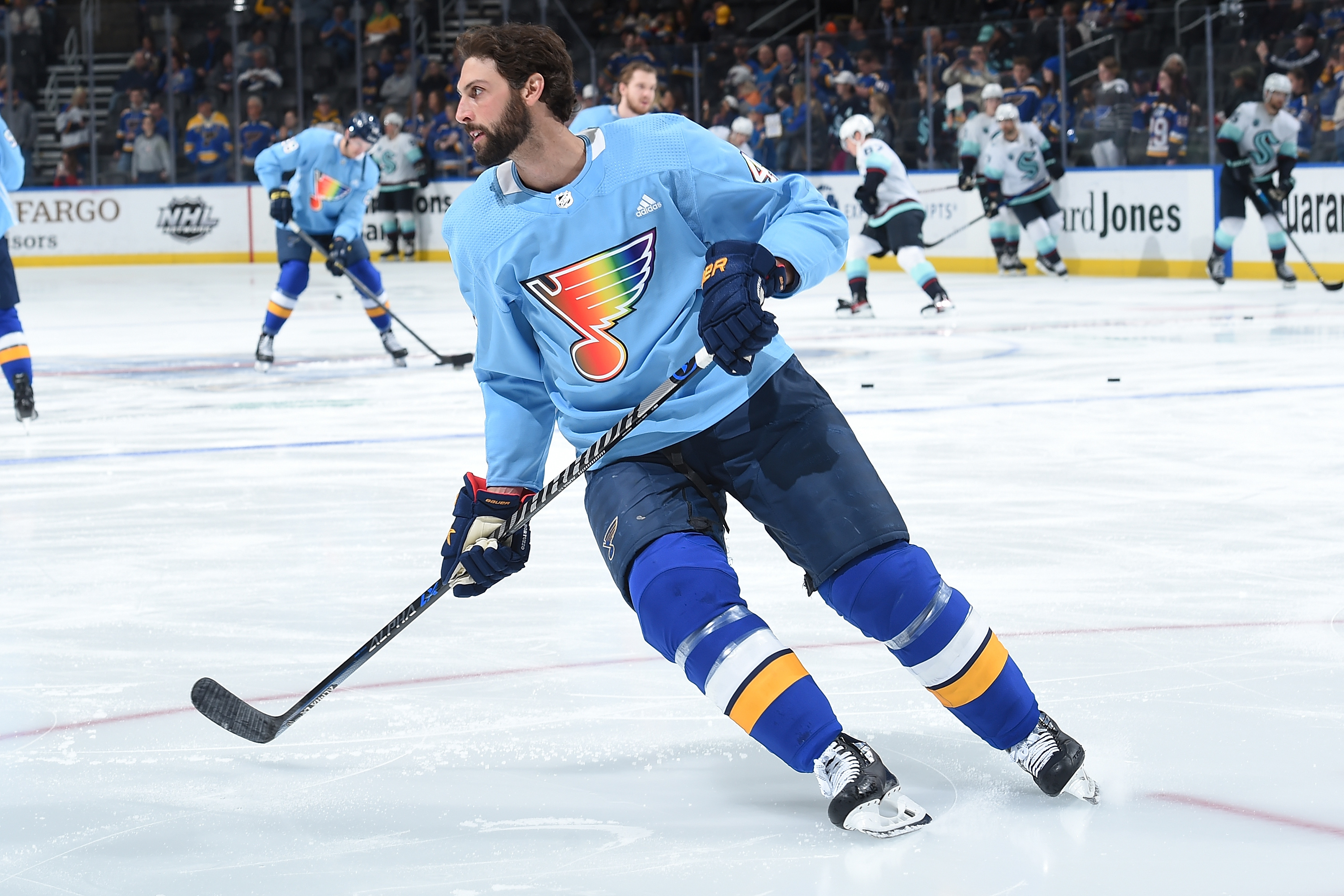 St Louis Blues Hockey Promo Cap Hat Beige Strapback Schnucks Pepsi Game  Giveaway