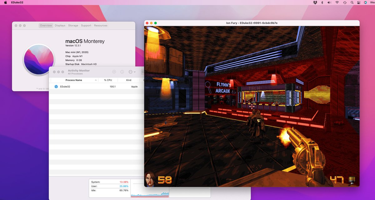 MacSourcePorts's tweet photo. Mac Source Ports lets you play Ion Fury on your Mac (thanks to EDuke32)
https://t.co/DrxGgqGhNC
#macOS #ionfury #eduke32 #gaming #apple #m1 #applesilicon #retrogaming #macgaming #3drealms https://t.co/cJFjmeLr77