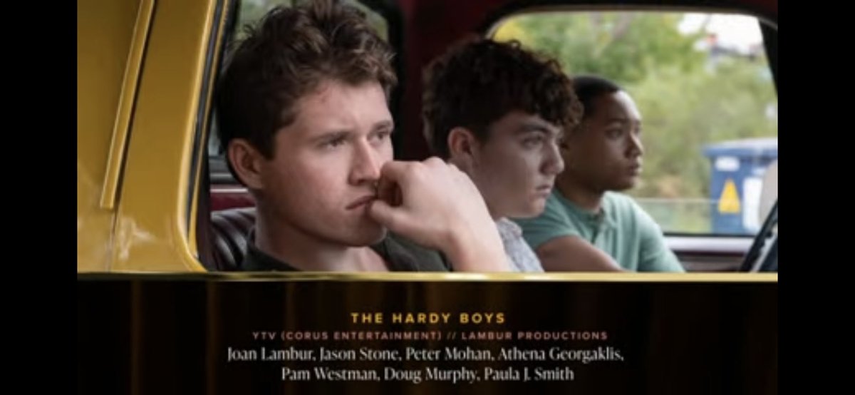 TheHardyBoysTV's tweet photo. We’re so excited to reveal  @TheHardyBoysTV just won Best Childrens or Youth Fiction Program or Series at tonight #CdnScreenAwards!! Congrats to our extremely talented cast + crew and thank you to @TheCdnAcademy for this incredible recognition!! We’re truly honoured!! 🏆✨🎉 https://t.co/ITgSdrC2RL