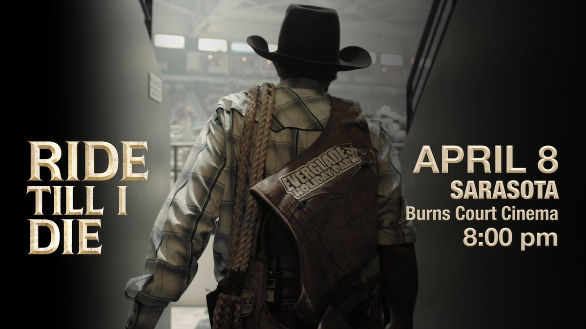 Come watch RIDE TILL I DIE on the big screen with cast &amp; crew in celebration of the film's release on demand on April 8! This Friday in Sarasota at Burns Court Cinema at 8:00 pm. Click the link for ticket info: filmsociety.org/movies/upcomin…
Info on Saturday's Orlando screening to come!