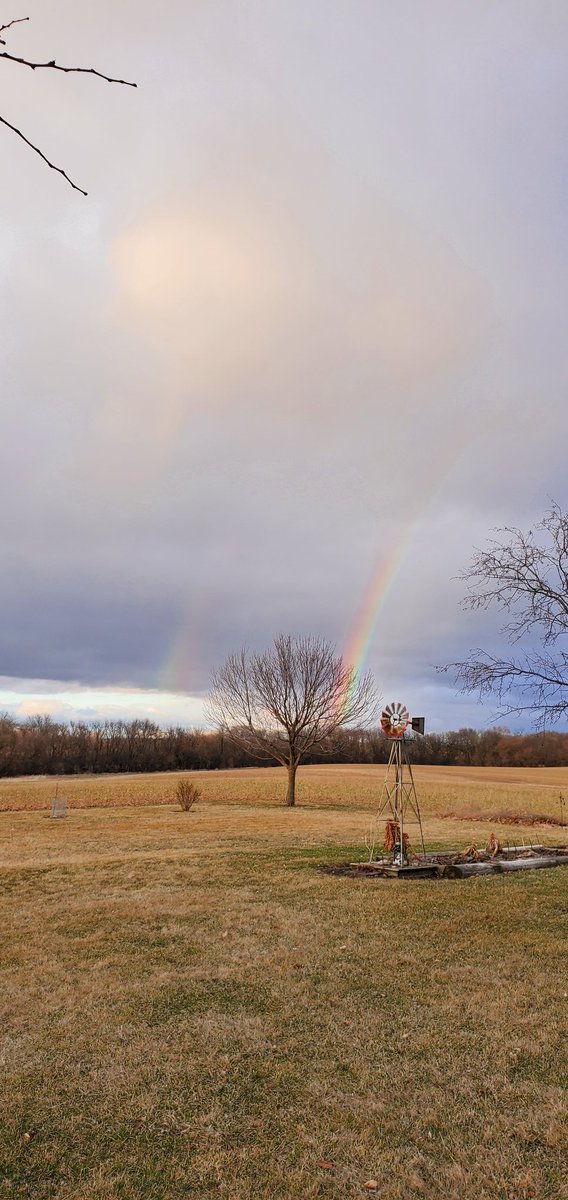 kryativ's tweet photo. This 🌈 started in our back yard! First time in my life being next to the start of a 🌈 😍🤯🤩 https://t.co/w4p0hhkrav