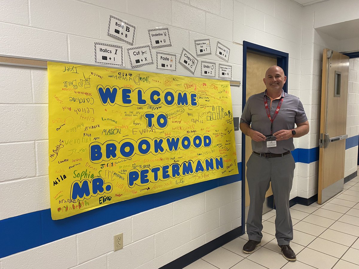 BrookwoodElemen's tweet photo. Welcome to Brookwood Mr. Petermann! He is our new Instructional Technology Specialist @BrookwoodElemen https://t.co/8AHhjOeR6N