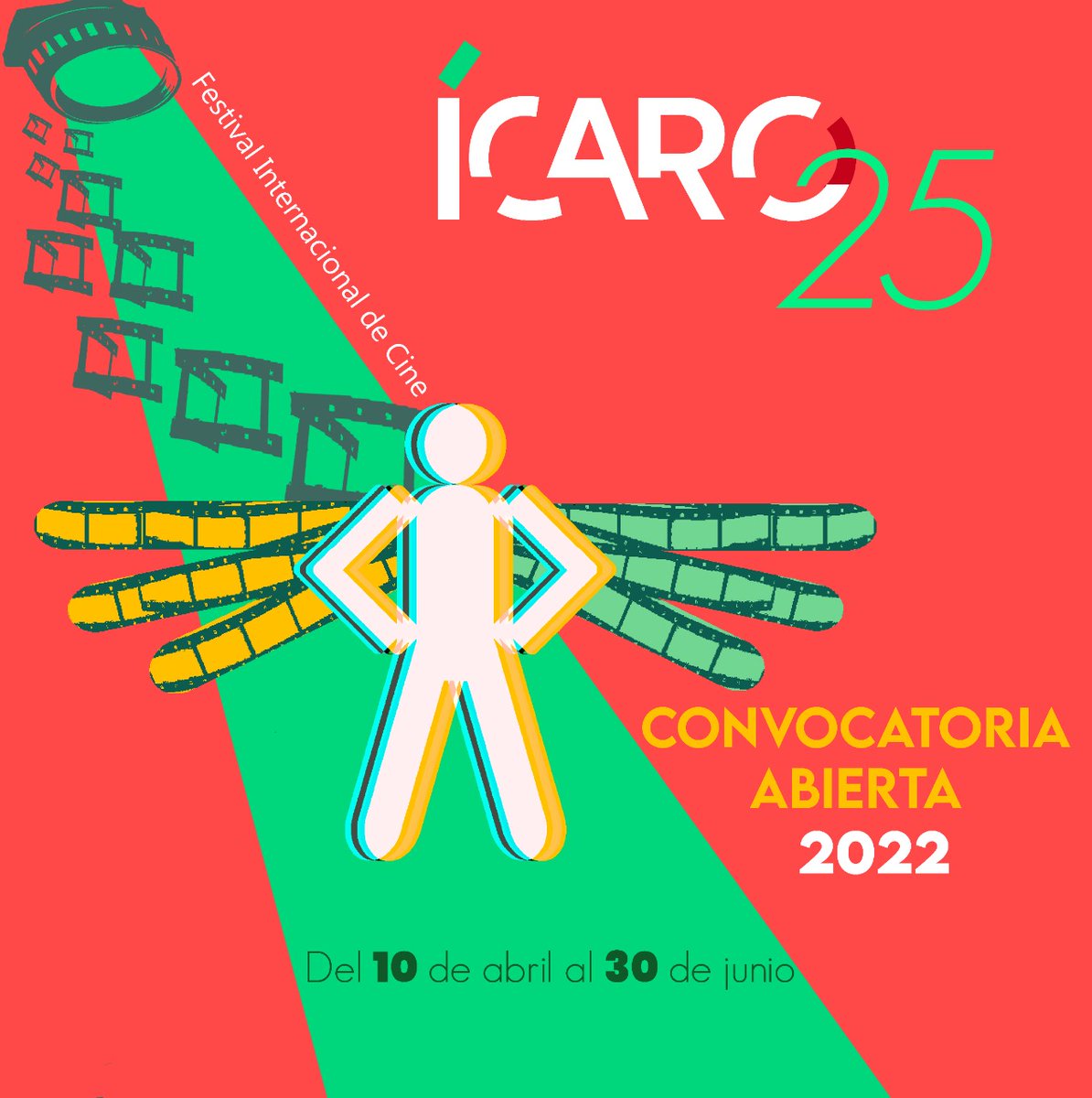 ÍCARO 25, FESTIVAL INTERNACIONAL DE CINE abre convocatoria.
Del 10 de abril al 30 de junio del 2022

#ÍCARO25 #FestivalInternacionaldeCine #festival #cine #internacional #cortometrajes #largometrajes #festivales