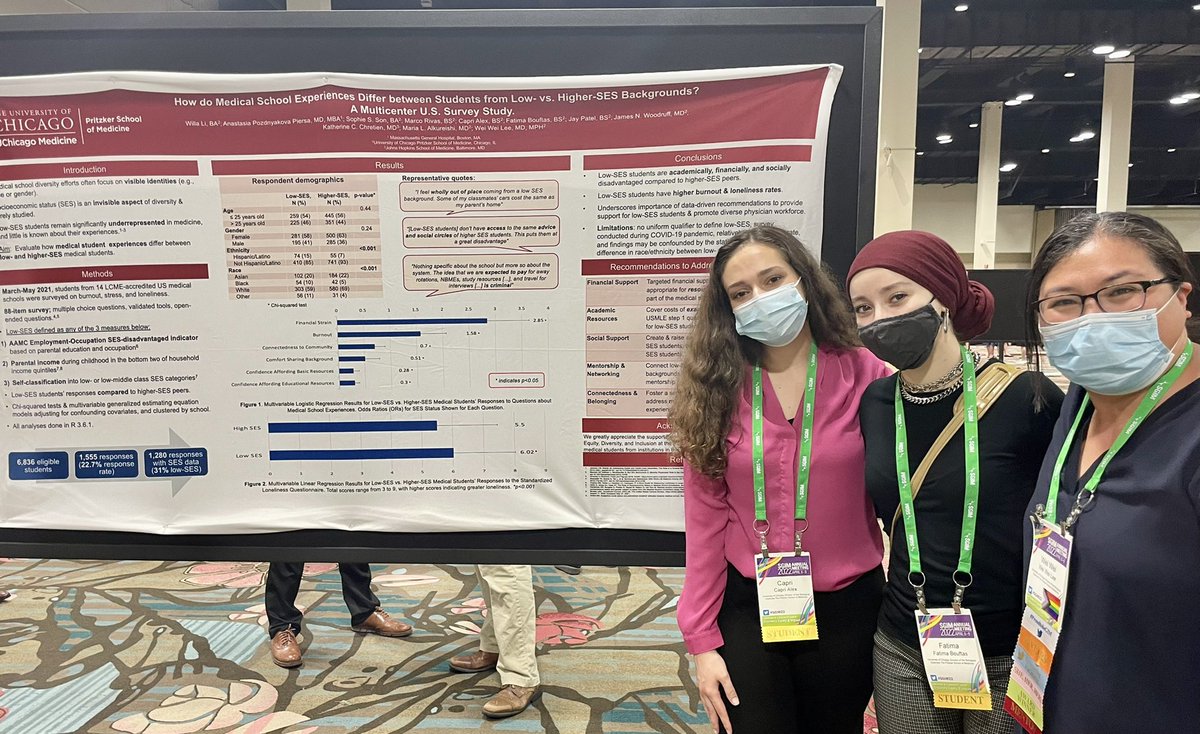 Wei Wei Lee (@weiweileemd) on Twitter photo So proud of <a href="/UChiPritzker/">UChicago Pritzker School of Medicine</a> M1s <a href="/caprialexx/">Capri Alex</a> and Fatima Bouftas for presenting our work on experiences of low-SES students in med school. #MedEd <a href="/SocietyGIM/">SGIM</a> #sgim22 <a href="/MotherinMed/">Katherine Chretien</a> <a href="/jnwchitown/">James Woodruff MD</a> So proud of <a href="/UChiPritzker/">UChicago Pritzker School of Medicine</a> M1s <a href="/caprialexx/">Capri Alex</a> and Fatima Bouftas for presenting our work on experiences of low-SES students in med school. #MedEd <a href="/SocietyGIM/">SGIM</a> #sgim22 <a href="/MotherinMed/">Katherine Chretien</a> <a href="/jnwchitown/">James Woodruff MD</a>
