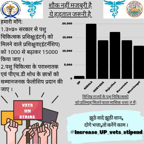 AnandAw33684278's tweet photo. #Increase_UP_vets_Stipend
#SVPUAT_Meerut
#DUVASU_Mathura
#ANDUAT_Ayodhya
@myogiadityanath @CMOfficeUP @ANINewsUP @drsanjeevbalyan @Aamitabh2 @brajeshpathakup  @dharampalbjpmla @ktakshish @atul1chaturvedi @PRupala @VikasSaraswat @atulpradhansp @SangeetSomBJP https://t.co/z7u6hIaBEq