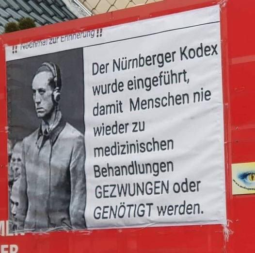 pepp0ne1's tweet photo. #Erinnerung: Der #NürnbergerKodex wurde aus einem bestimmten Grund eingeführt. Die anstehende #Impfpflicht ist ein #GesetzDerSchande.

#ImpfpflichtAb18 #ImpfpflichtAb50 #ImpfpflichtAb60 https://t.co/KWKwnzHGjs