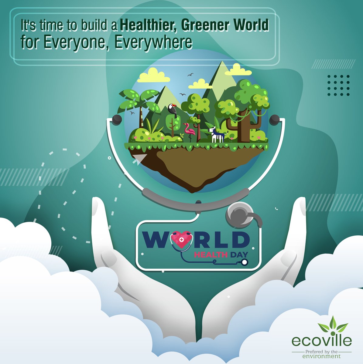 IAnirudhPoddar's tweet photo. "Our Planet, Our Health"
Let us together drive the awareness of "Clean Air, Water, and Food" for Everyone, Everywhere.
#worldhealthday #healthiertomorrow #savetheplanet #cleanwaterforall #cleanairmatters #cleanfood #wastemanagement #plasticwaste #plasticrecycling #Ecoville https://t.co/Y6lnw6Xyvj