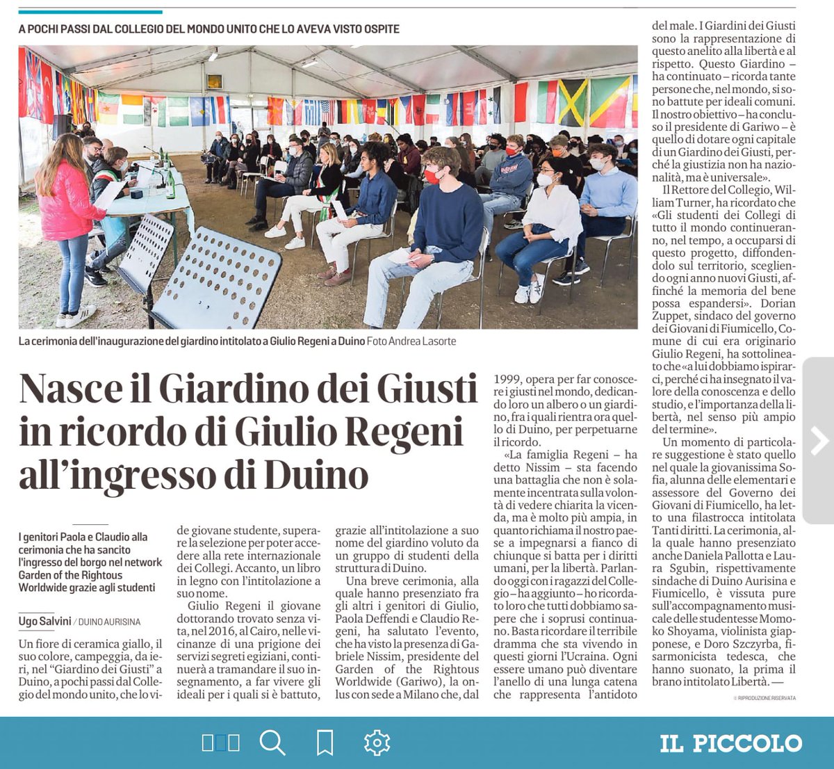 2265 giorni per Giulio.
Coltivo la speranza di entrare un giorno in un "Giardino dei Giusti" anche in Egitto.
Che mamme e padri egiziani possano avere giustizia per il male che stanno patendo a causa di Al Sisi, che li priva dei loro figli.
#veritapergiulioregeni
#7aprile
#Egypt