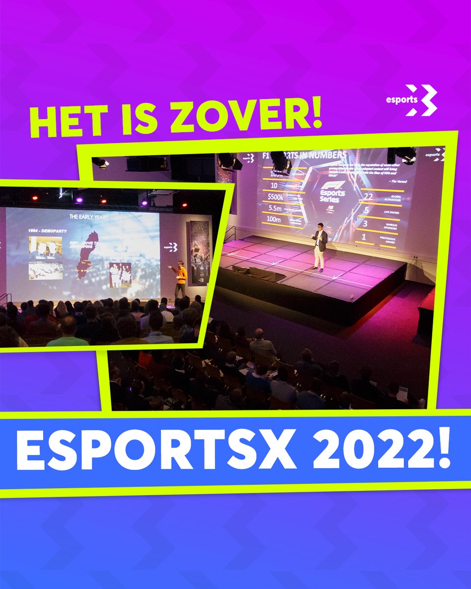 𝗛𝗘𝗧 𝗜𝗦 𝗭𝗢𝗩𝗘𝗥! 😍

Vandaag vindt in Rotterdam Ahoy de jubileumeditie van de grootste esports en gaming conferentie van de Benelux plaats!

Tot zometeen!