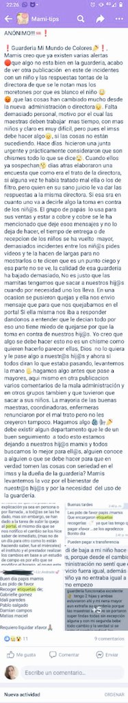 blackclaublack's tweet photo. @Tu_IMSS por favor pongan atención a esta Guarderia en Ciudad Juárez, Chih. una auditoría o algo, créanme no llevamos a nuestros hijos por placer, es por Necesidad. 😖 Alguien atienda por favor, no esperen a que ocurra una desgracia!!! https://t.co/pQ3oXxK5gp