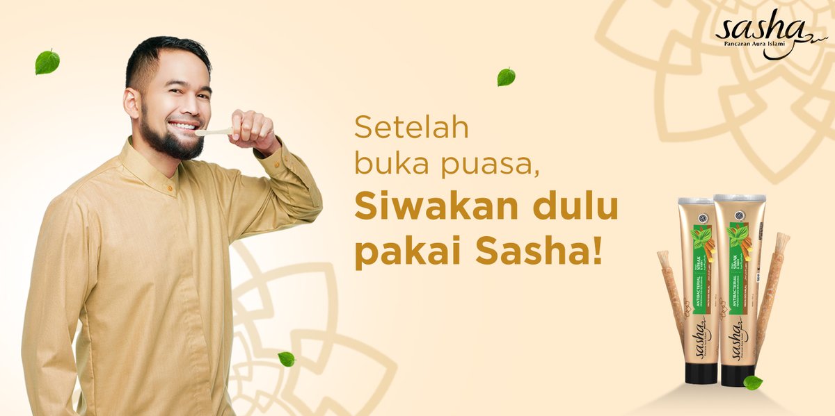 TRANSTV_CORP's tweet photo. Sahabat, gimana puasanya? Masih semangat kan? Jangan lupa ya, setelah buka puasa nanti, siwakan dulu pakai Sasha Pasta Gigi Halal Bersiwak! Agar gigi tetap terlindungi dari bakteri maupun kuman!
#GigiSehatSasha #HijrahBerawaldariMulut #SashaHalalToothpaste
#BulanKebaikan https://t.co/lkFtoKzM13