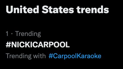 sheeeeesh 💅✨ #NICKICARPOOL