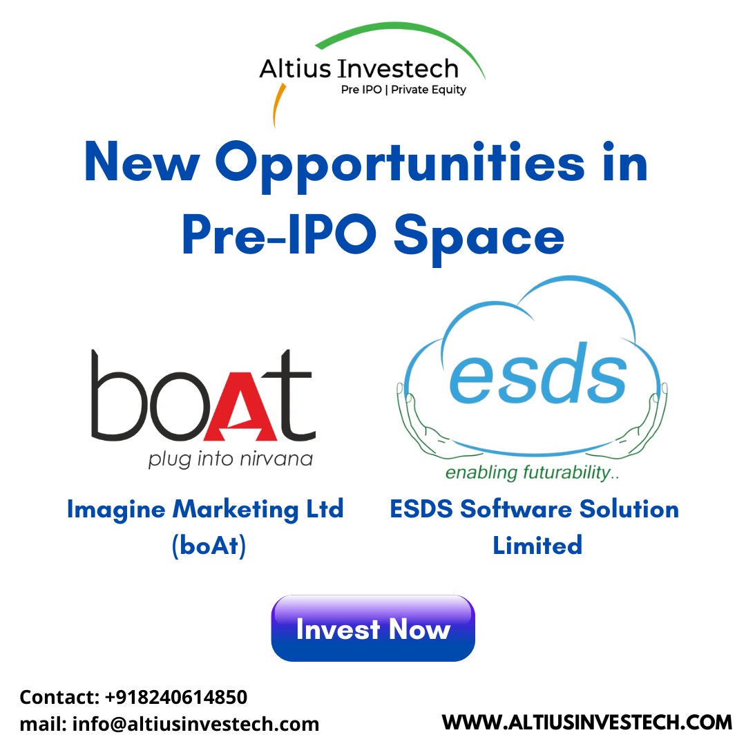 unlistedshares1's tweet photo. With over 130 offerings #AltiusInvestech has the most diverse offering along with the most seamless experience of investing in the Private Equity space. 

Log in to experience - https://t.co/KzSqfcOpvk

#preipo #stockmarket #boat #esds #altius #opportunity #investment #investnow https://t.co/s288huAI2o