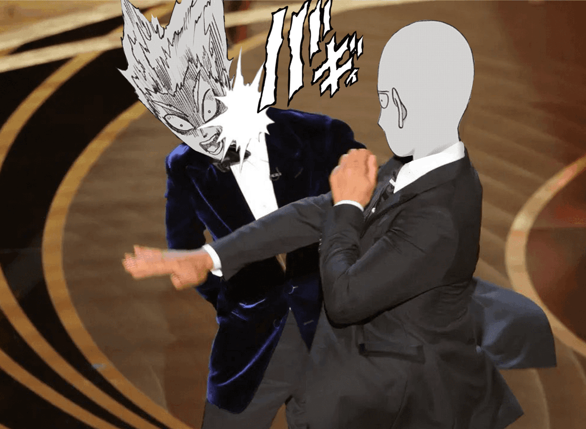 TrUeSource15007's tweet photo. Basically the latest chapter of One Punch man summarized #OnePunchMan #OPM162 https://t.co/C4weYcp5jF