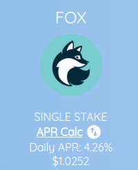 SnowyOwlFinance's tweet photo. Reminder that single staking $FOX can gain you 4.4% APR for doing absolutely nothing! https://t.co/1dszZKcs7R