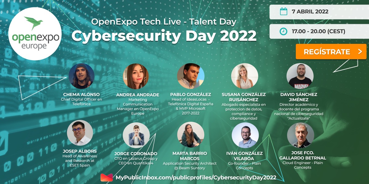 chemaalonso's tweet photo. El lado del mal - Ven esta tarde al OpenExpo Tech Live: CyberSecurity Day 2022 https://t.co/Ujo7nVE07F #Ciberseguridad Ya hay más de 1.000 asistentes registrados }:) https://t.co/5r7a4vAvtN