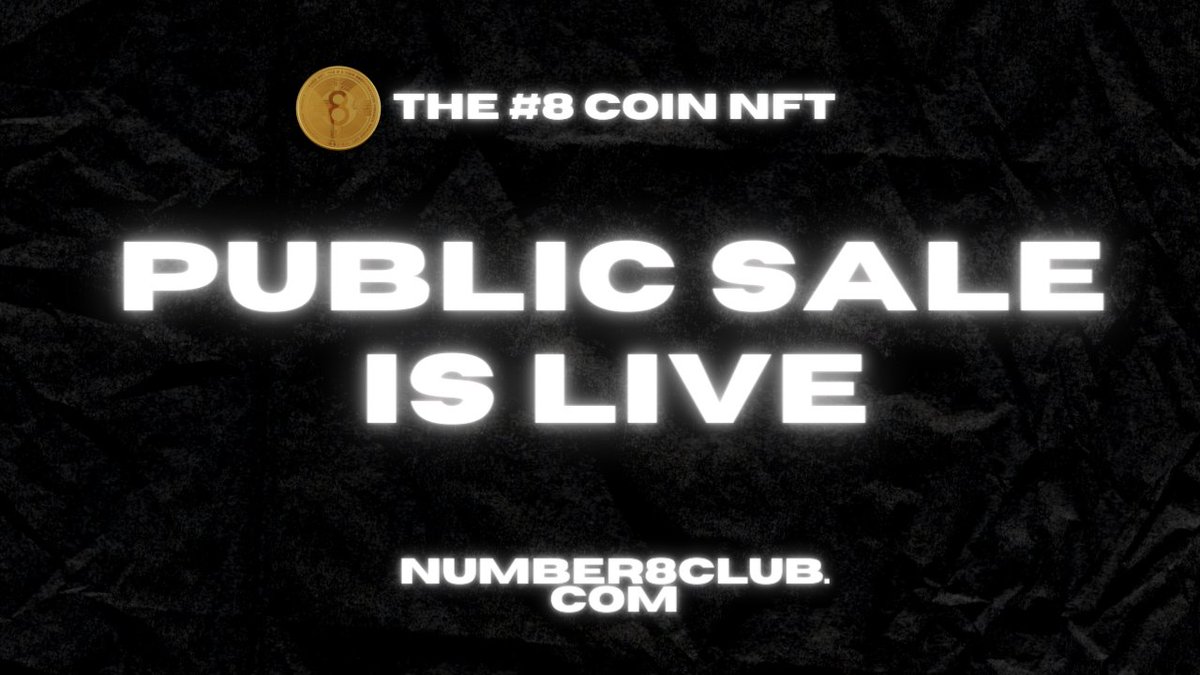 The #8 Club | PUBLIC SALE IS LIVE! tweet media
