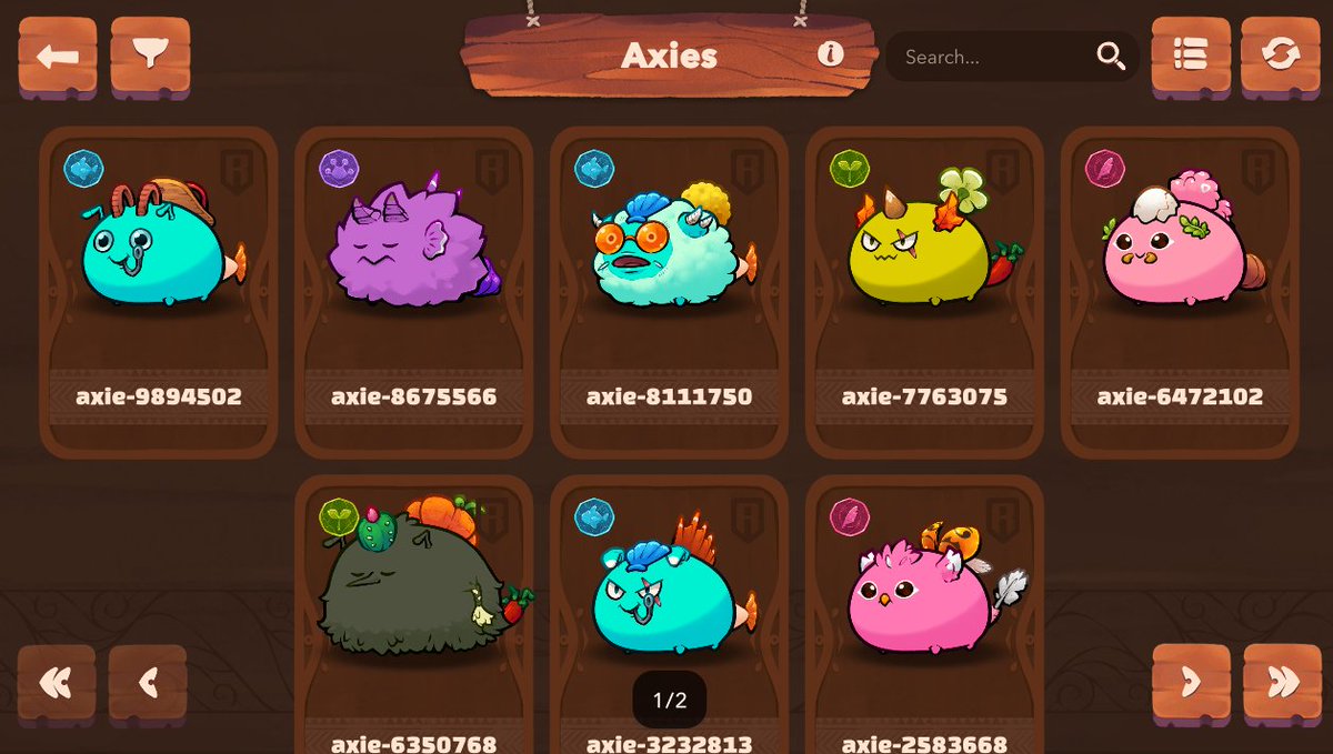 datacrof's tweet photo. Con algunos Axies #AxieOrigin https://t.co/gok49E3MrS