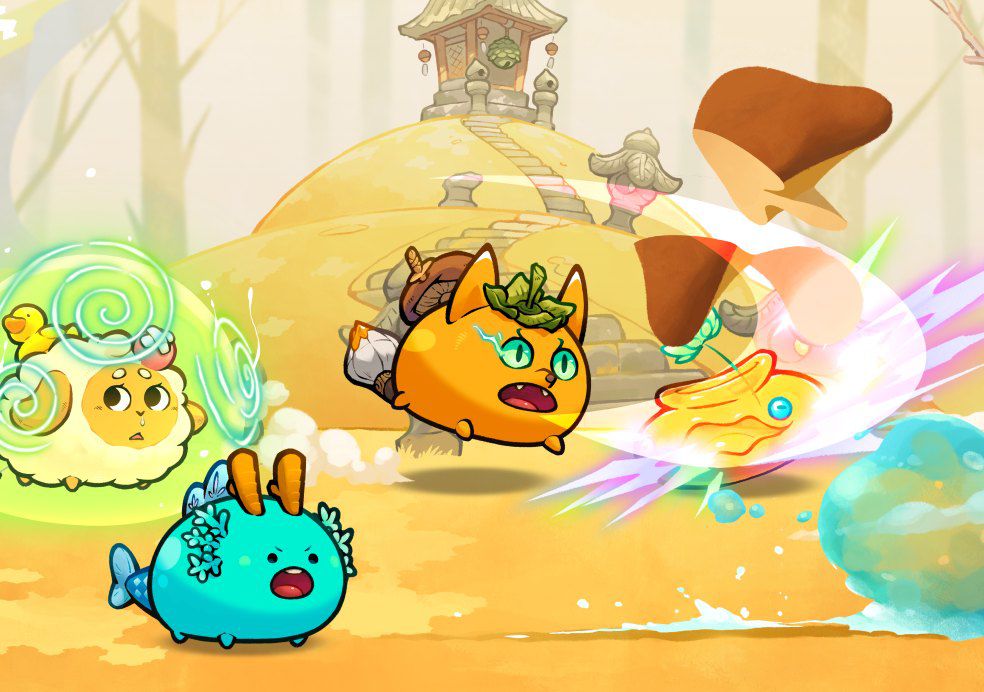 verge's tweet photo. After $600 million crypto heist, Axie Infinity team raises $150 million and launches another NFT game https://t.co/cxDKskcS9b https://t.co/gBTWT3raNa
