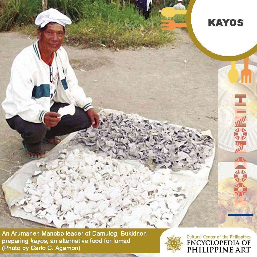 TheCCPofficial's tweet photo. KAIN TAYO!
Featuring this week are some Filipino foods prepared by different ethnic groups:
Kayos by Livunganen-Arumanen Manobo
Read more on (https://t.co/dFrUcd46rt)
#EPAD
#EncyclopediaOfPhilippineArt
#FoodMonth https://t.co/btxXUP0hD8