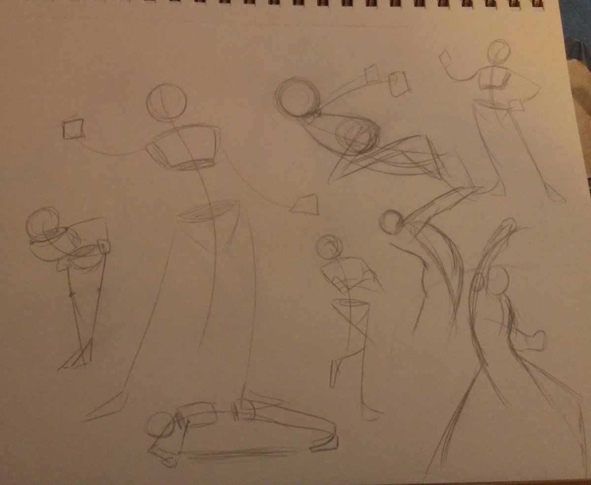 snkFTW443's tweet photo. So hey, doing my homework while watching professor @JobbytheHong !! (The third pic is my take of the three lines prompt with random characters lol)
#DRAWbbyLessons https://t.co/p2s1sZOyCQ