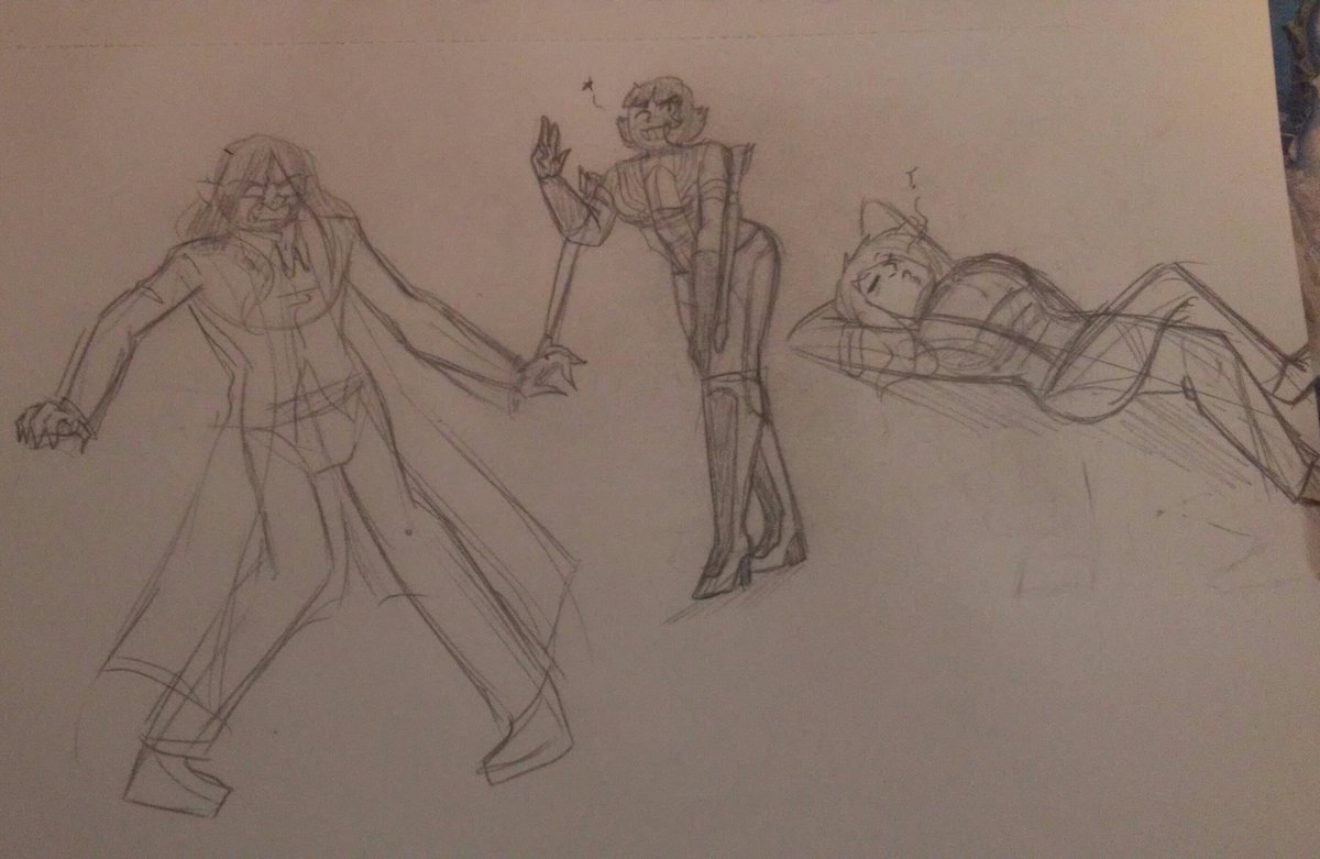 snkFTW443's tweet photo. So hey, doing my homework while watching professor @JobbytheHong !! (The third pic is my take of the three lines prompt with random characters lol)
#DRAWbbyLessons https://t.co/p2s1sZOyCQ
